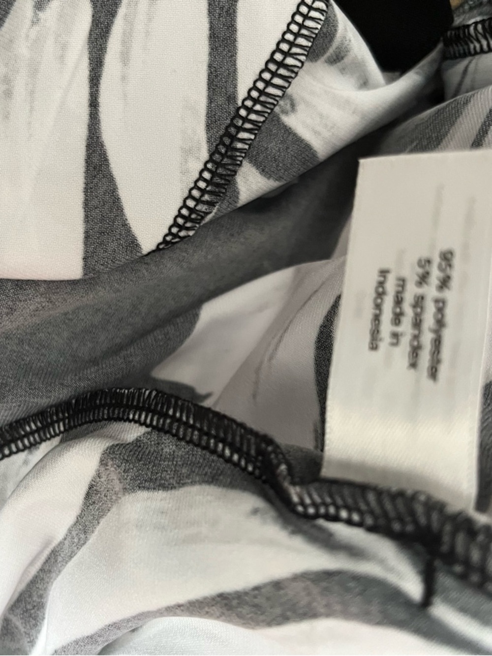 Lane Bryant Black and White Tropical Print A-Line Skirt - Picture 10 of 16